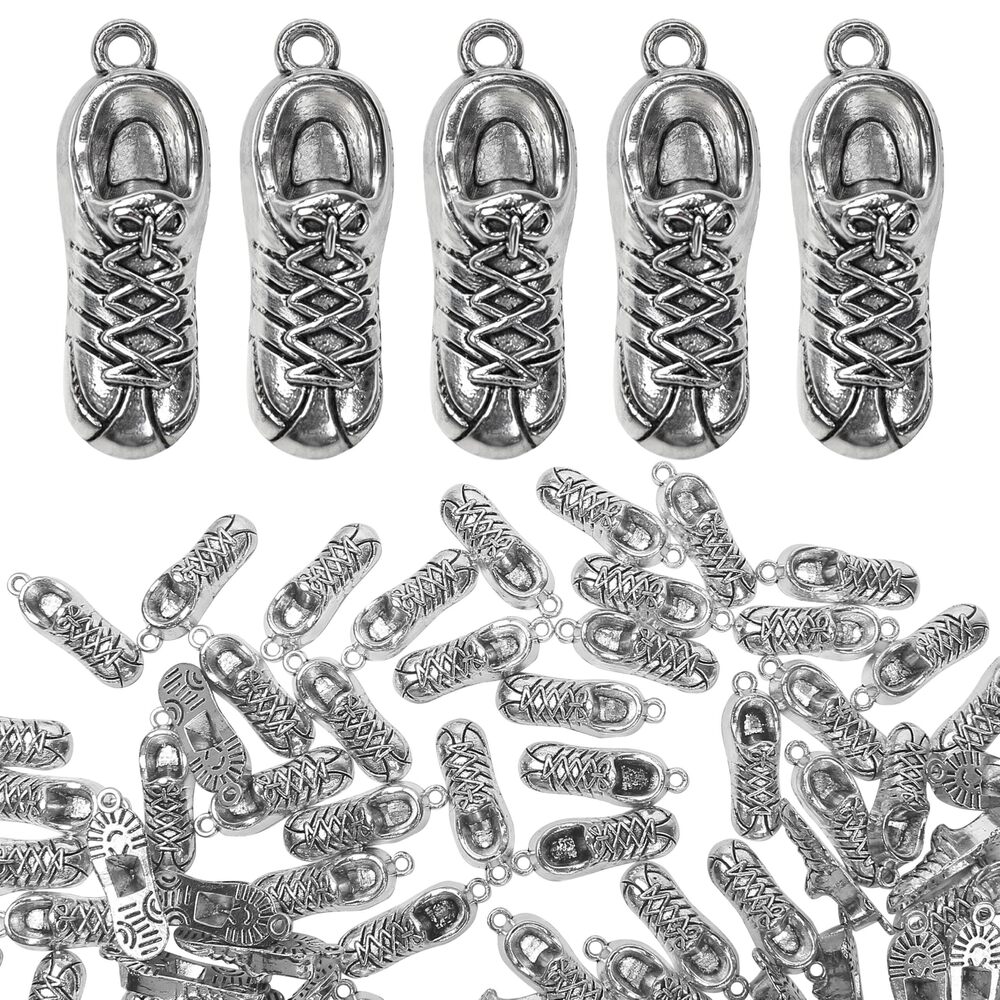 7215 260Pcs Running Charms Sneaker Shoes for Jewelry Bracelets Making